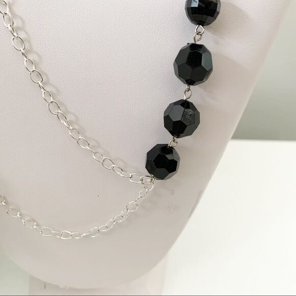 JEWELED ART Handcrafted Satin Nights Ribbon Necklace - Picture 3 of 8